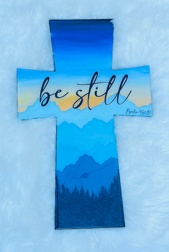 Be Still Cross Art