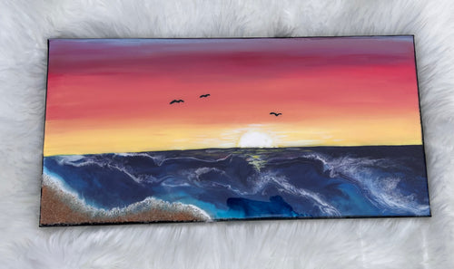 Wall Art Sunset Beach