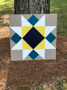 Barn Quilt Inspired Wooden Sign