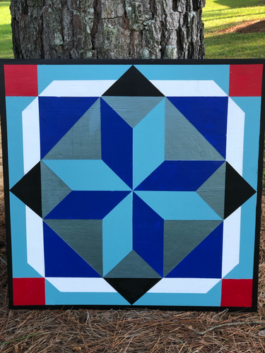 Barn Quilt Inspired Wooden Sign