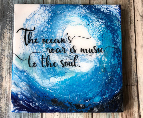 Ocean’s Roar Wall Art (Mini)