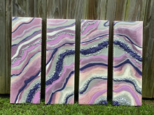 Load image into Gallery viewer, Geode Inspired Wall Art-4 Panel